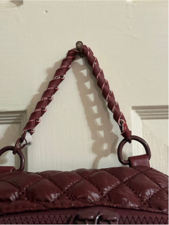HEARTLOVE by Charo Burgundy Quilted Backpack w/Coin Pouch & Adjustable Straps main image 11